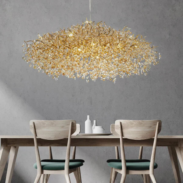 New Modern Light Luxury Branch Crystal Chandelier