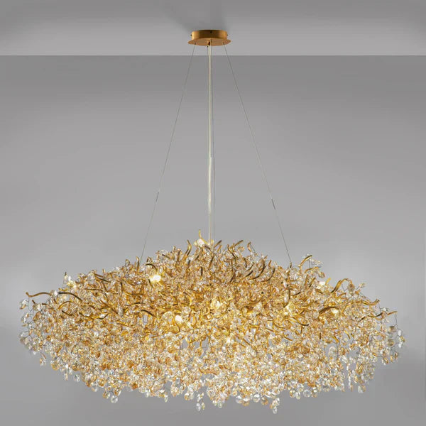 New Modern Light Luxury Branch Crystal Chandelier