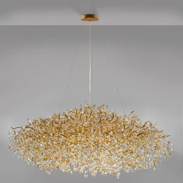 New Modern Light Luxury Branch Crystal Chandelier