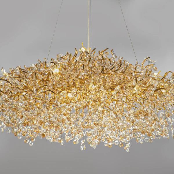 New Modern Light Luxury Branch Crystal Chandelier