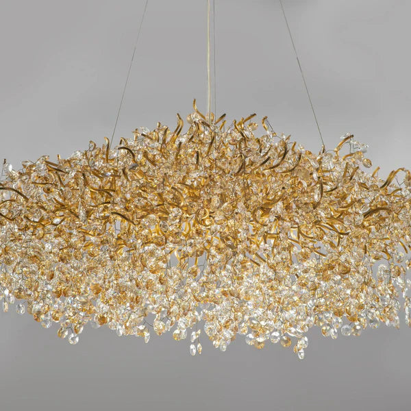 New Modern Light Luxury Branch Crystal Chandelier