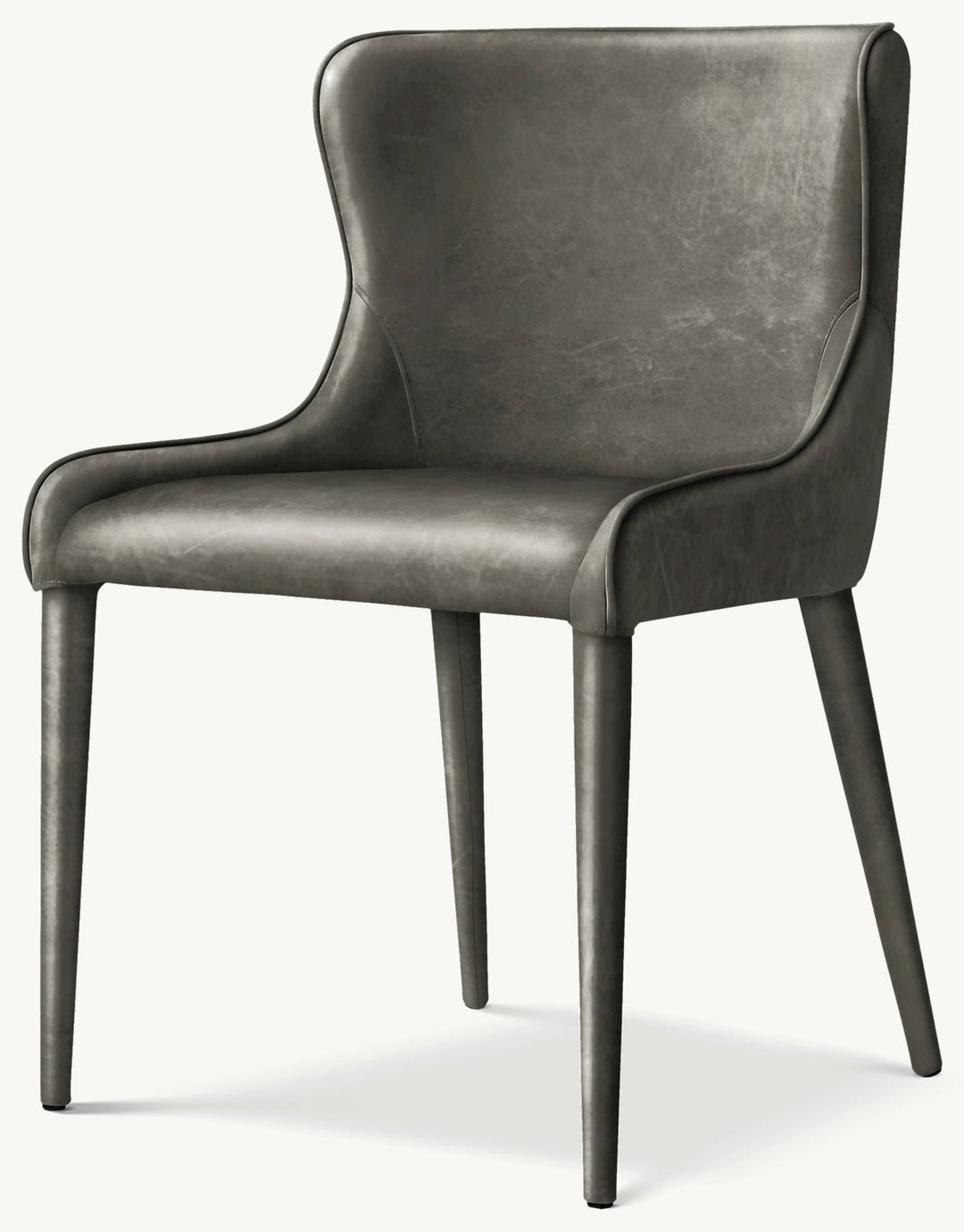 Nicola Slope Leather Dining Side Chair