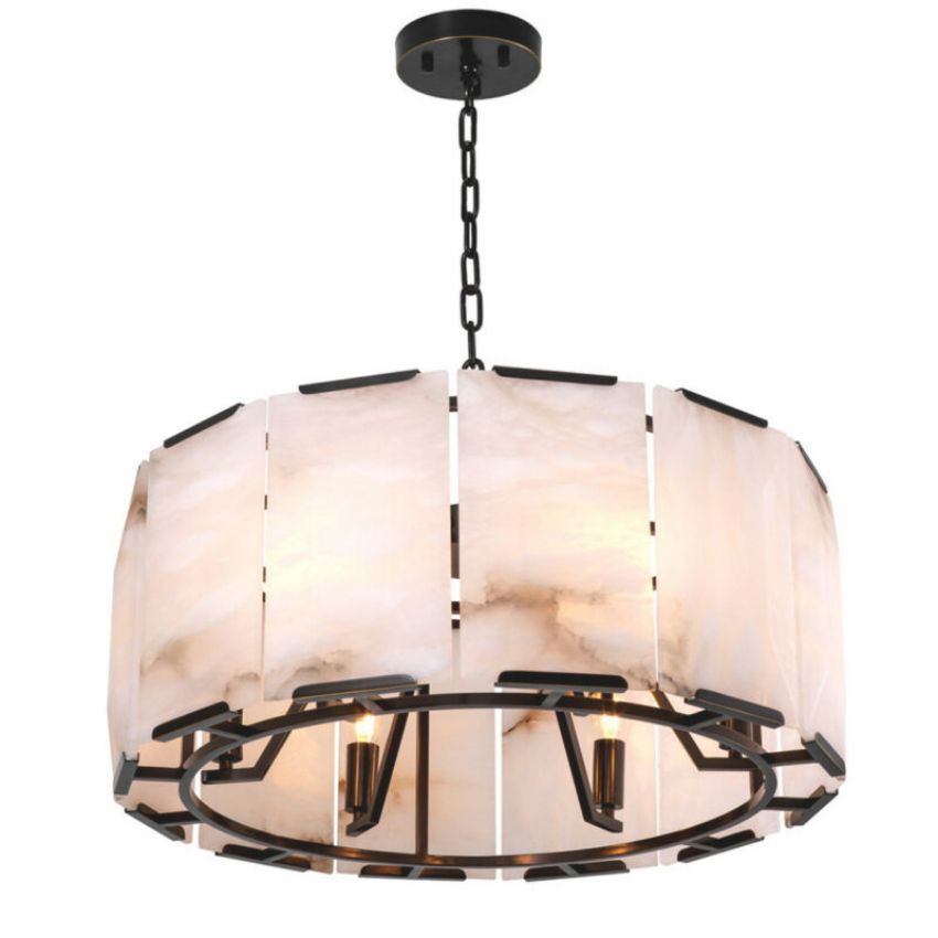 Galisa Alabaster Round Chandelier