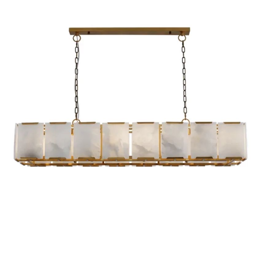 Galisa Alabaster Rectangle Chandelier