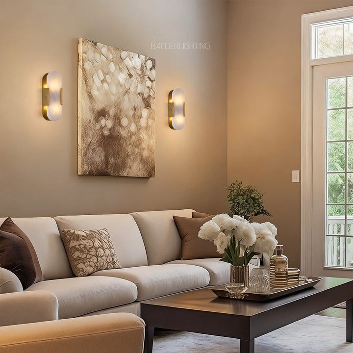 Alabaster OpalEdge Oval Wall Sconce