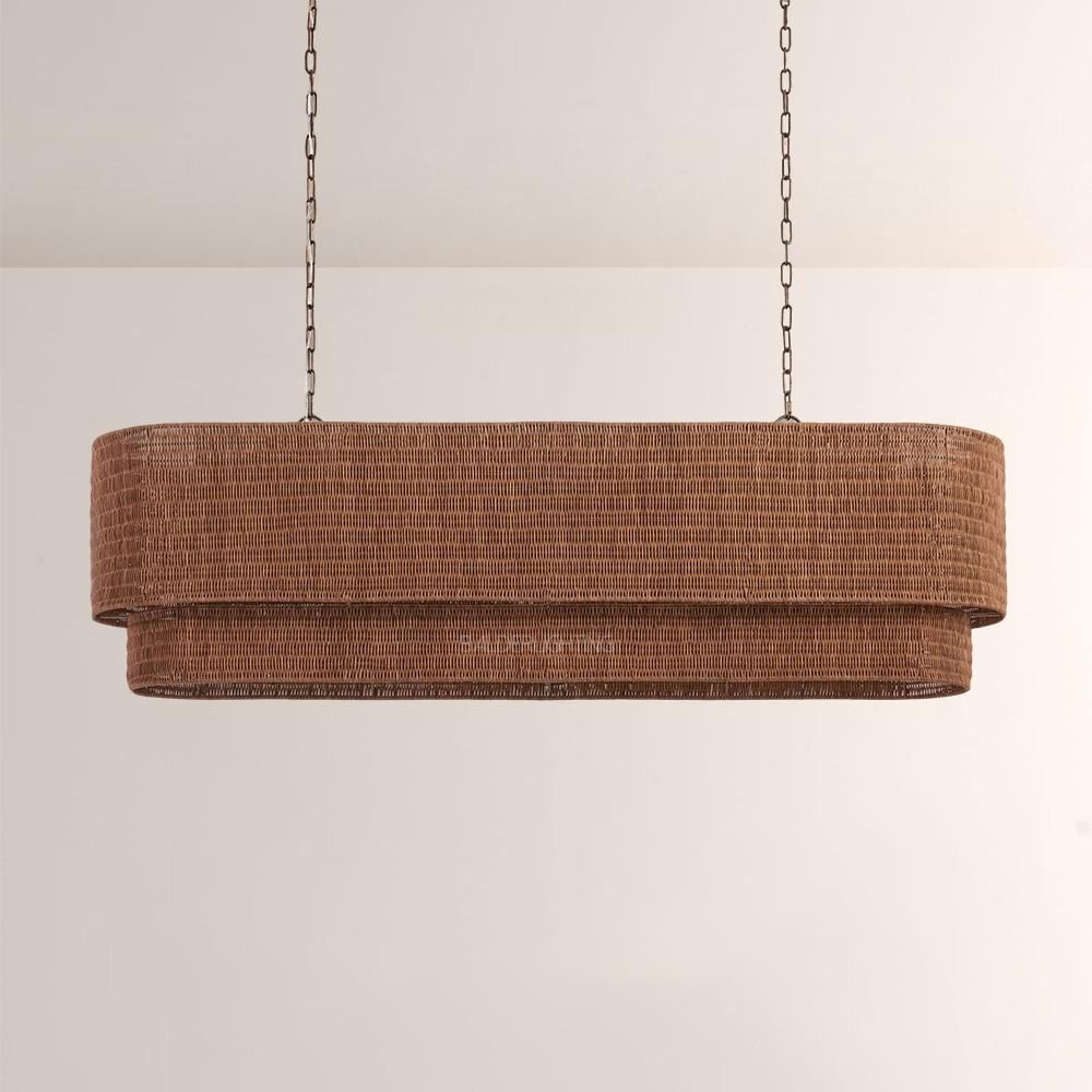 Pallue Rattan Beam Chandelier