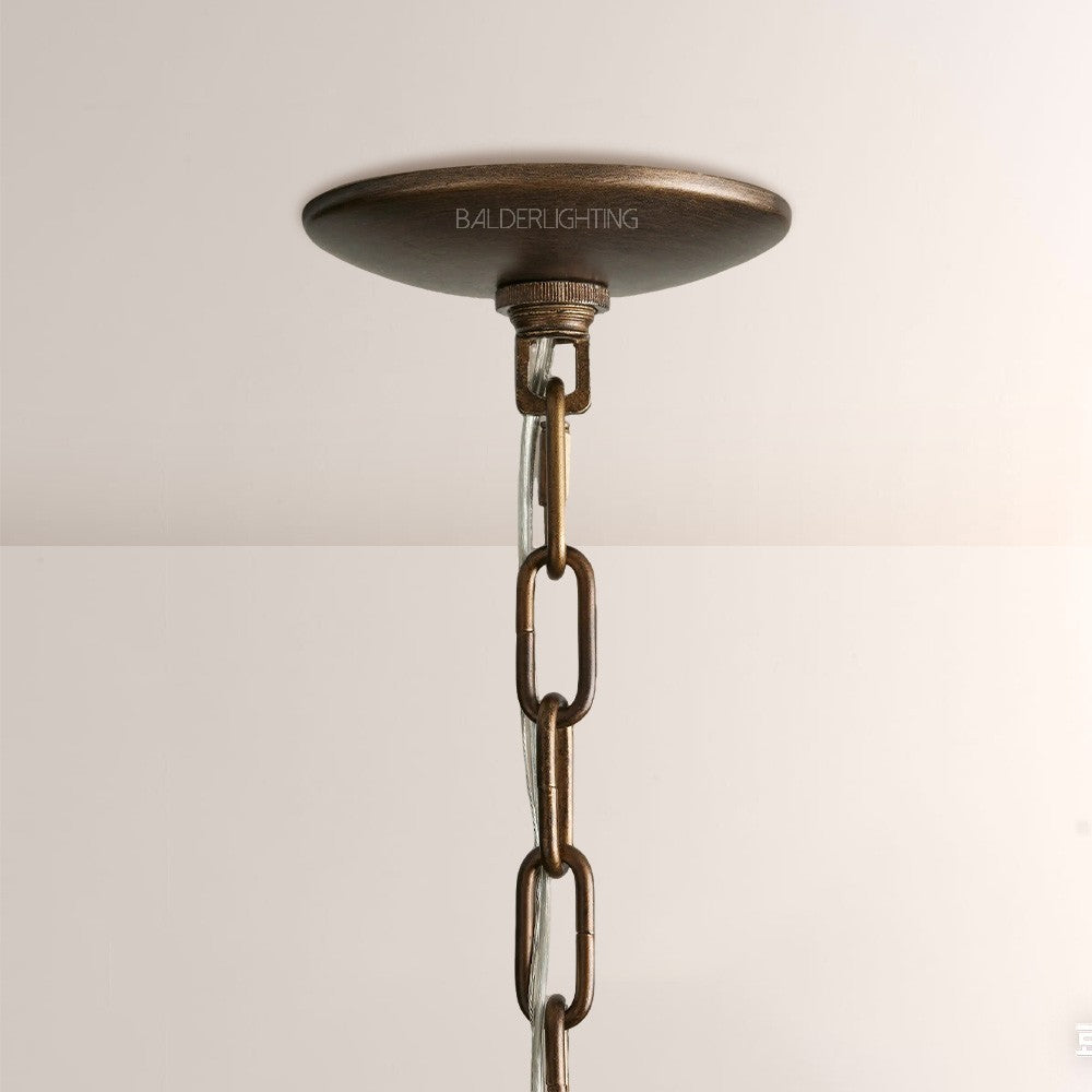 Pallue Rattan Chandelier 52"