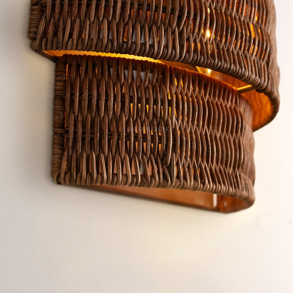 Pallue Rattan Wall Sconce