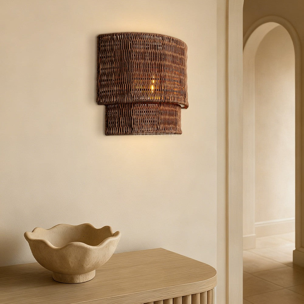 Pallue Rattan Wall Sconce