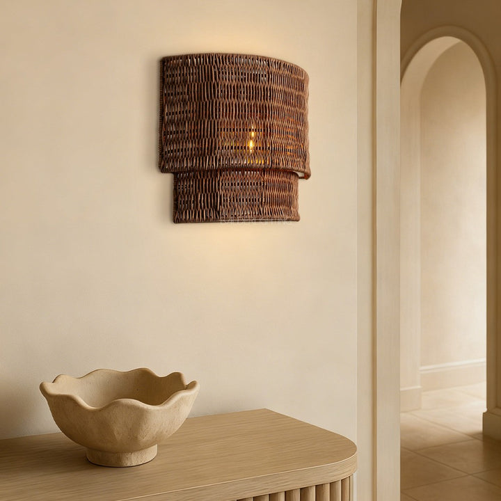 Pallue Rattan Wall Sconce