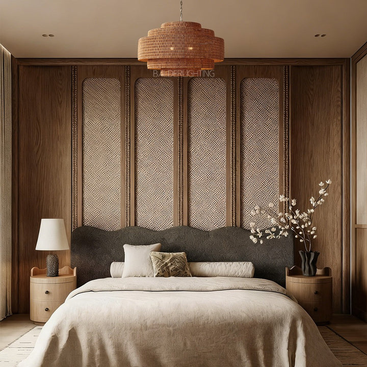 Pallue Rattan Chandelier