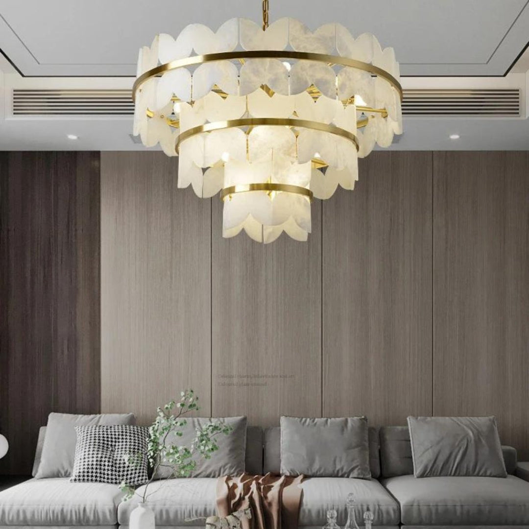 Patanga Alabaster Chandelier Light