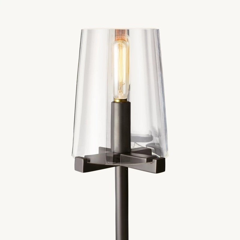 Briesha Glass Floor Lamp