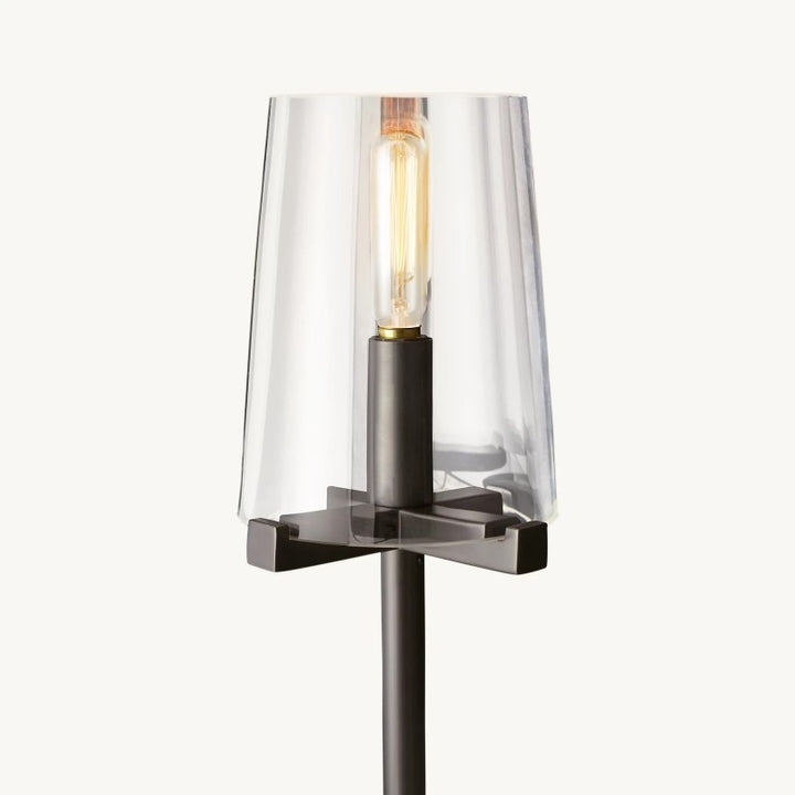 Briesha Glass Floor Lamp