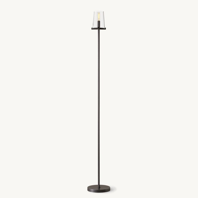 Briesha Glass Floor Lamp