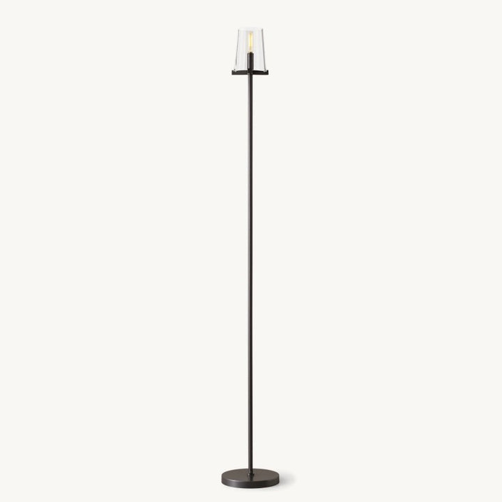 Briesha Glass Floor Lamp