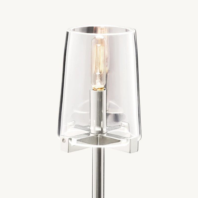 Briesha Glass Floor Lamp
