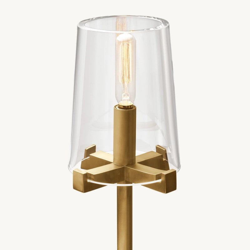Briesha Glass Floor Lamp
