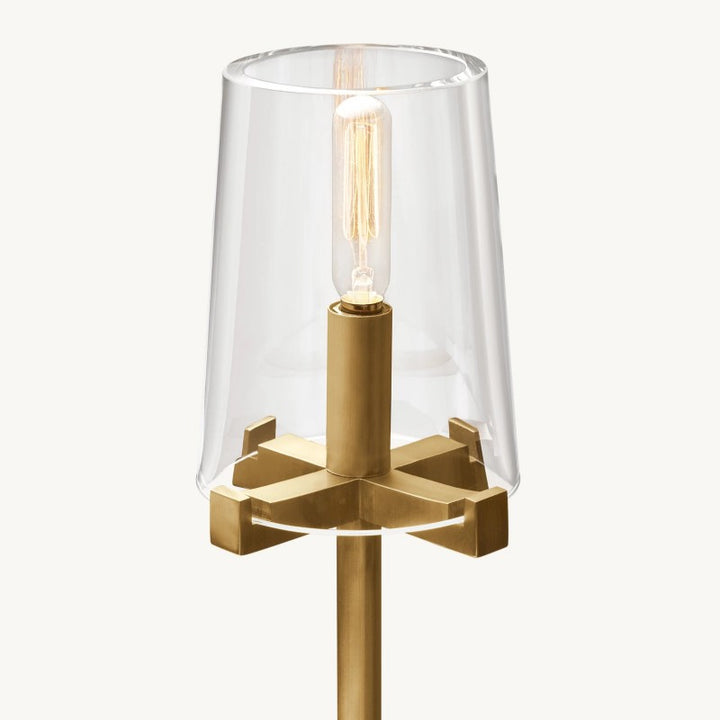 Briesha Glass Floor Lamp