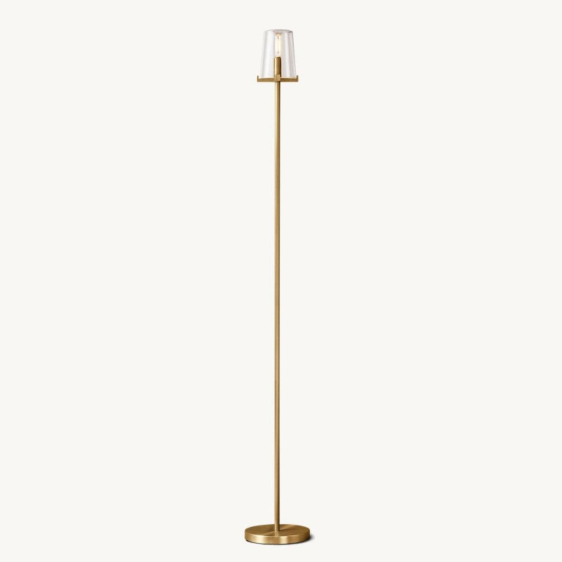 Briesha Glass Floor Lamp