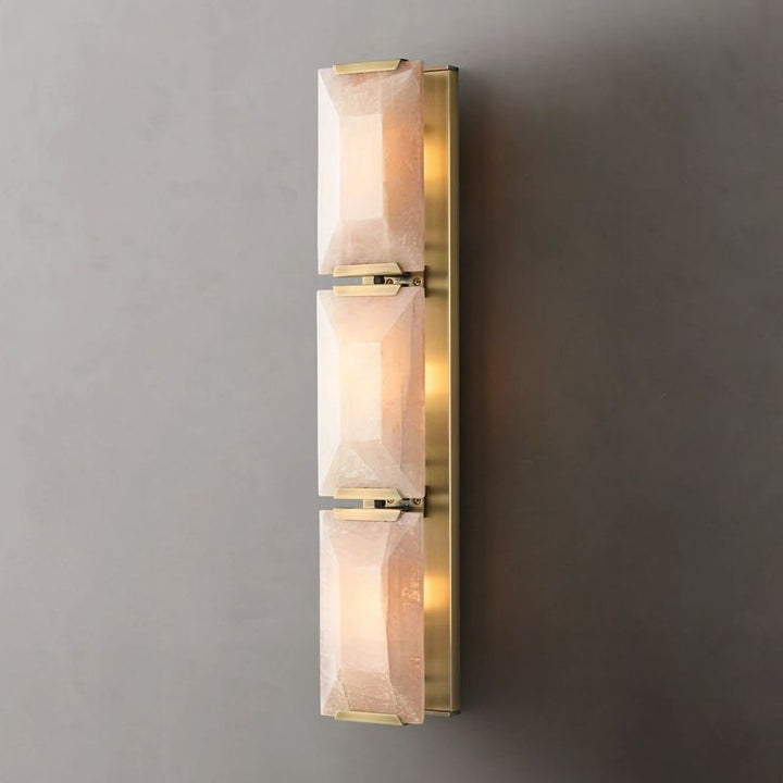 Paula Calcite Triple Sconce