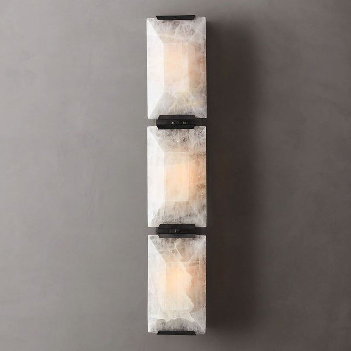 Paula Calcite Triple Sconce