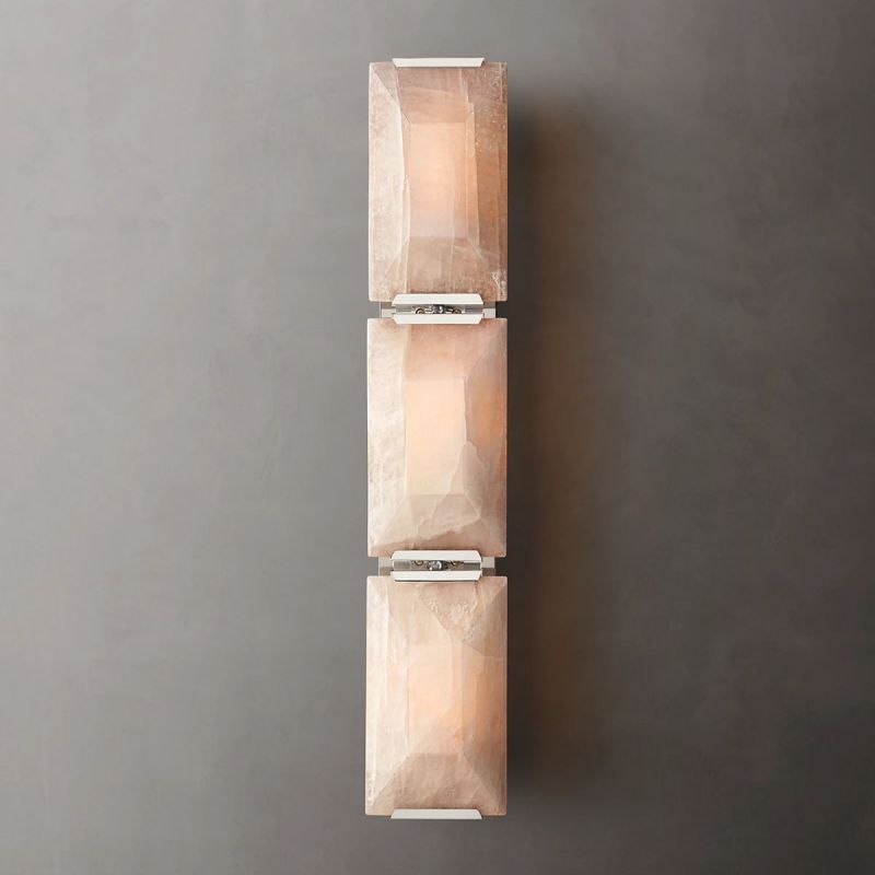 Paula Calcite Triple Sconce