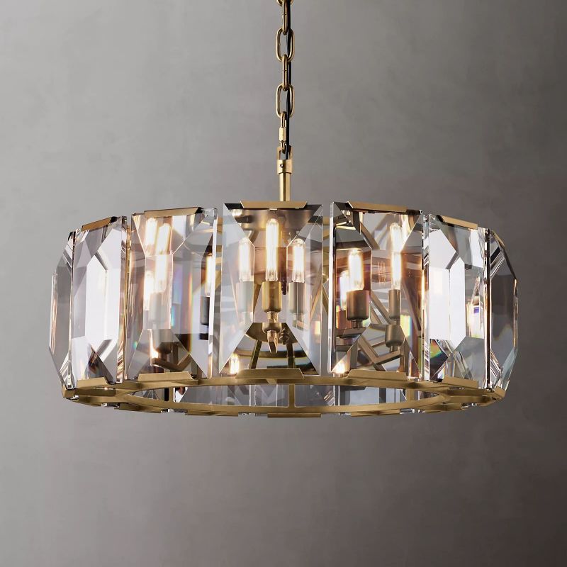 Paula Crystal Round Chandelier 36"(Customized)