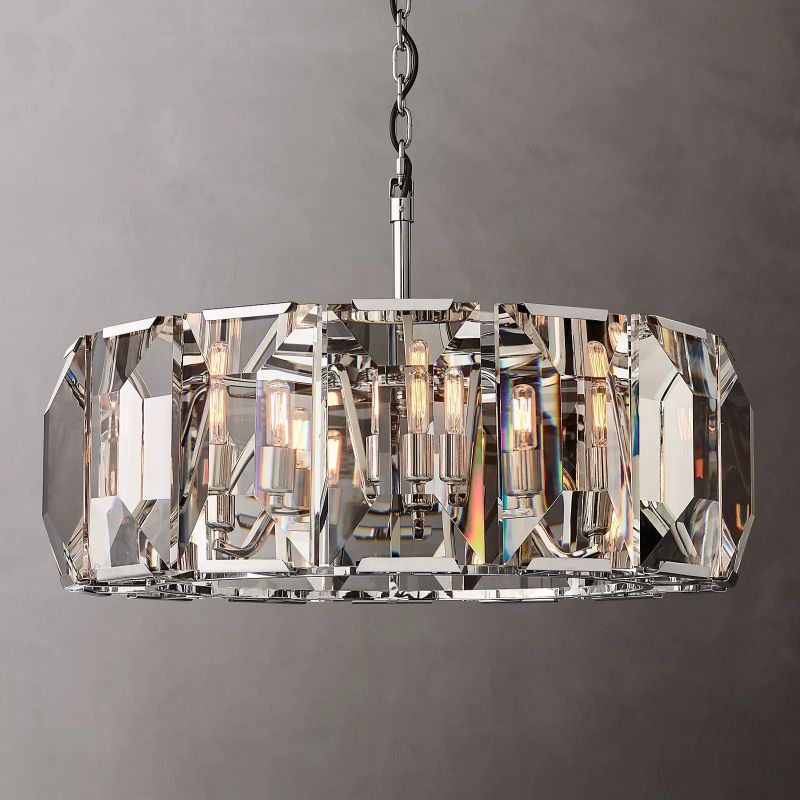 Paula Crystal Round Chandelier 36"(Customized)