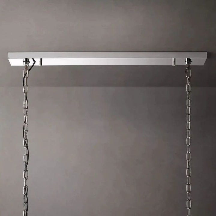 Paula Alabaster Rectangular Chandelier 54"