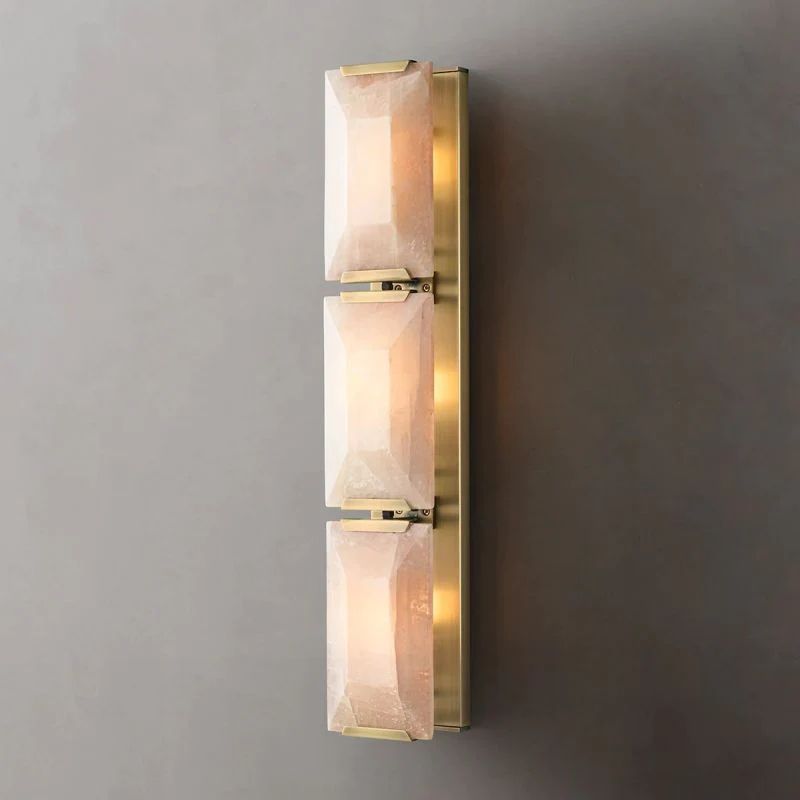Paula Alabaster Triple Bedroom Sconce