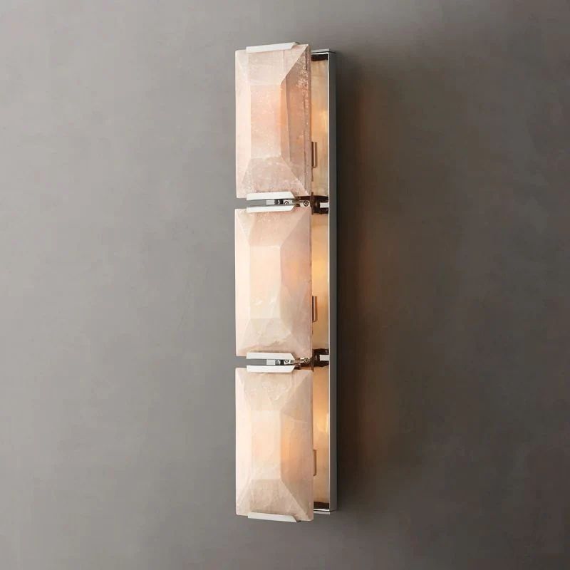 Paula Alabaster Triple Bedroom Sconce
