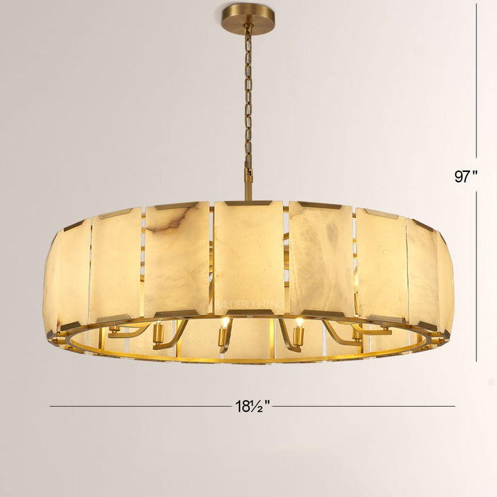 Paula Calcite Round Chandelier 43"
