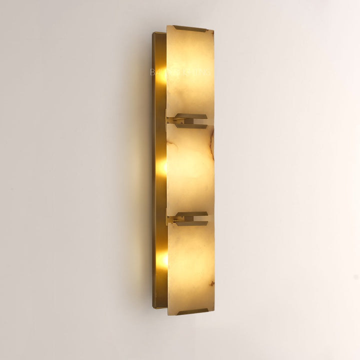 Paula Calcite Triple Sconce