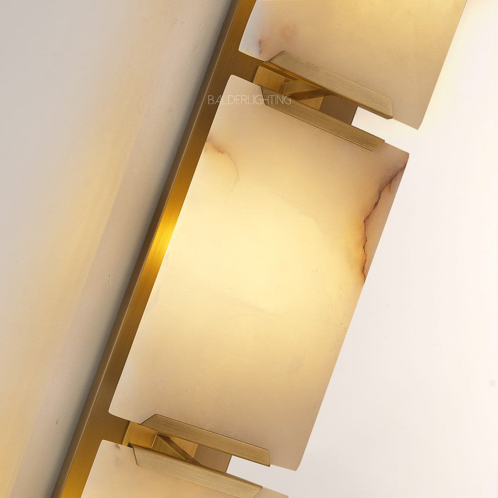 Paula Calcite Triple Sconce