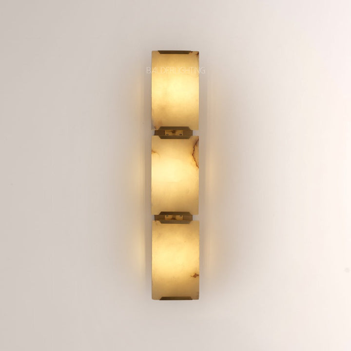 Paula Calcite Triple Sconce