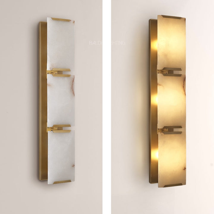 Paula Calcite Triple Sconce