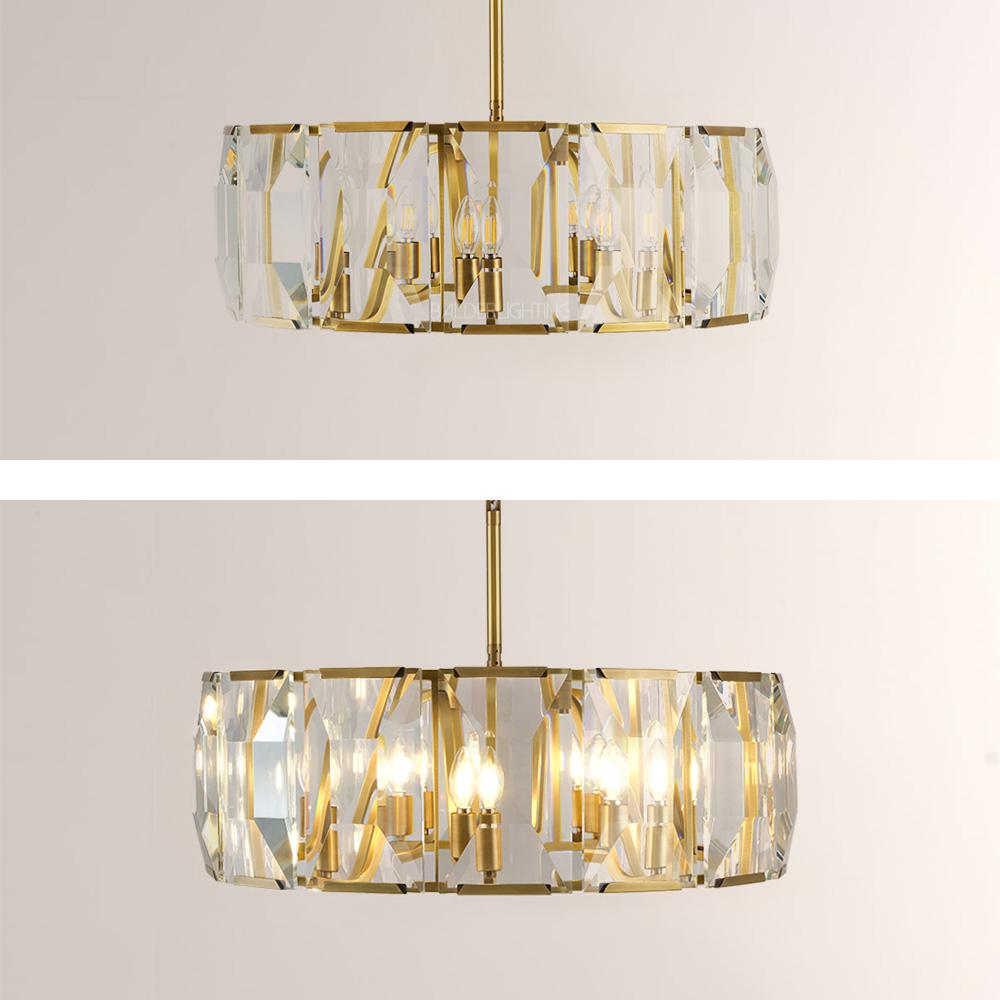 Paula Crystal Round Chandelier 31"