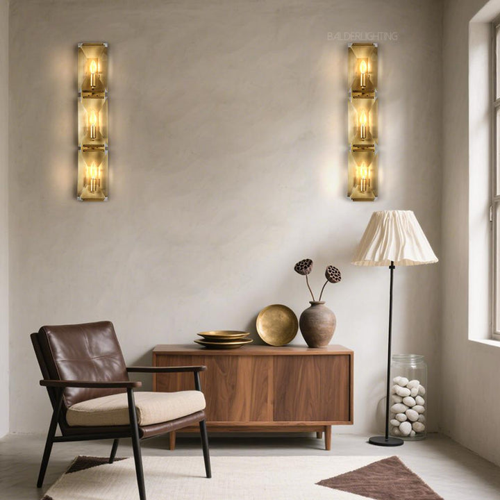 Paula Crystal Triple Wall Sconce