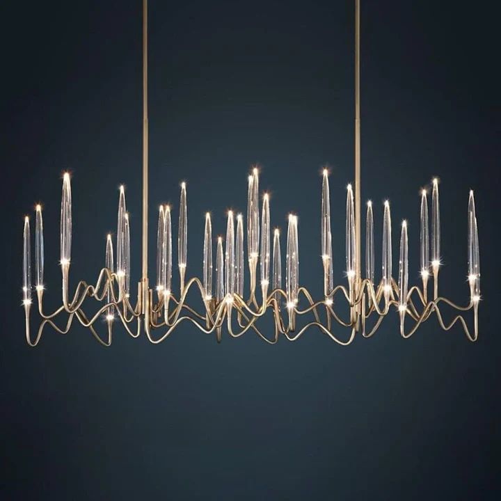 Pezzo Crystal Long Chandelier(Customized)