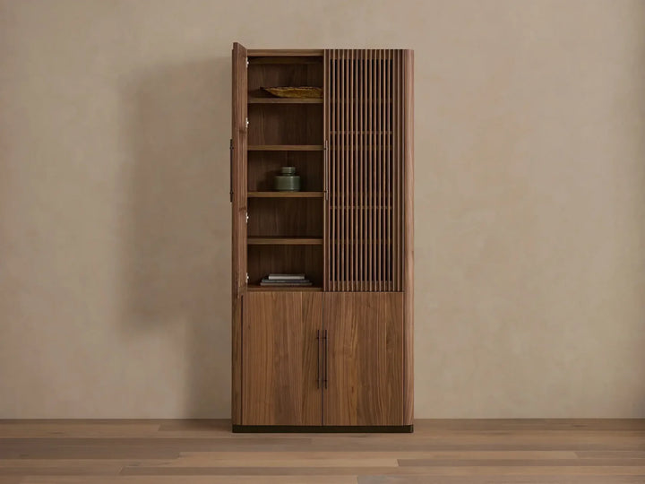 Piermont Modular Reeded Cabinet for Media Storage