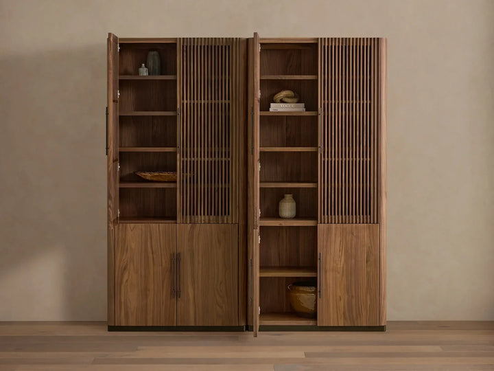 Piermont Modular Reeded Cabinet for Media Storage
