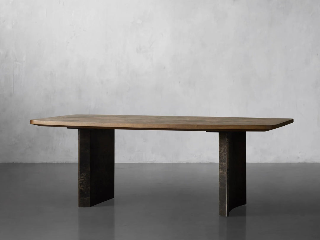 Pole Solid Wood Dining Table