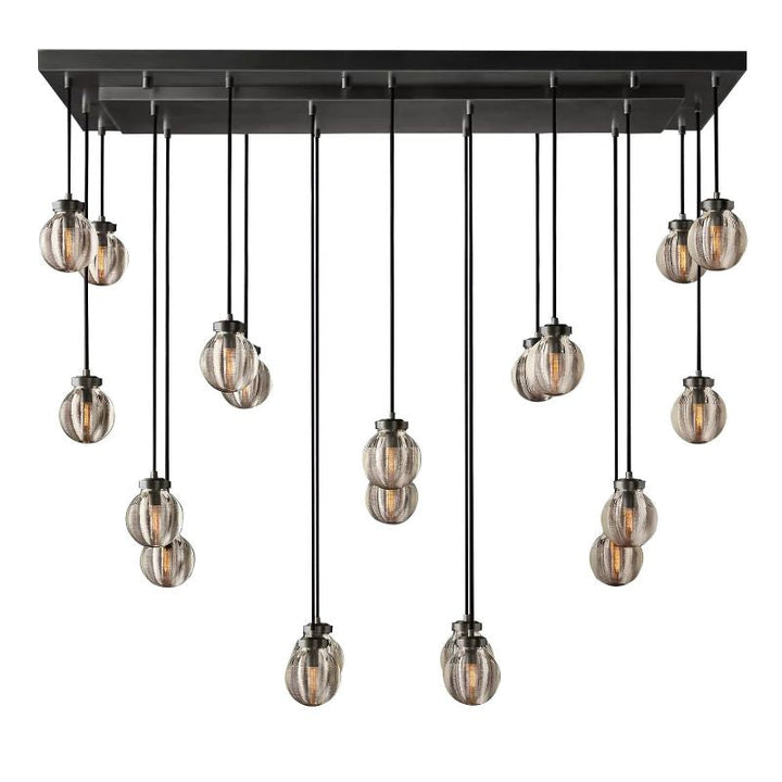 Popular Pearl Ball Linear Chandelier 54"