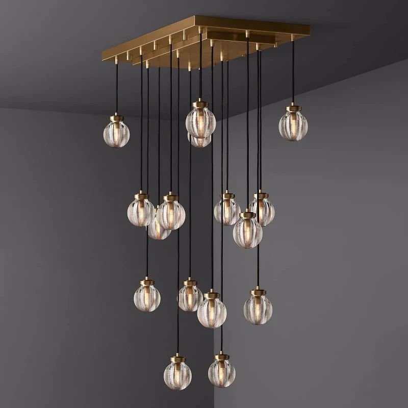 Popular Pearl Glass Chandelier 36"