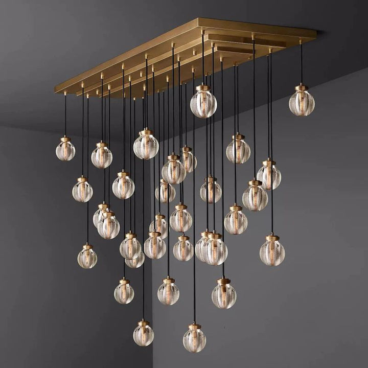 Popular Pearl Glass Chandelier 72"