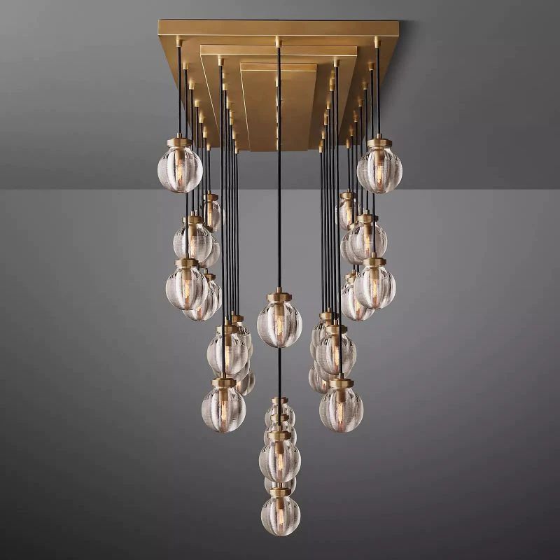 Popular Pearl Glass Chandelier 72"