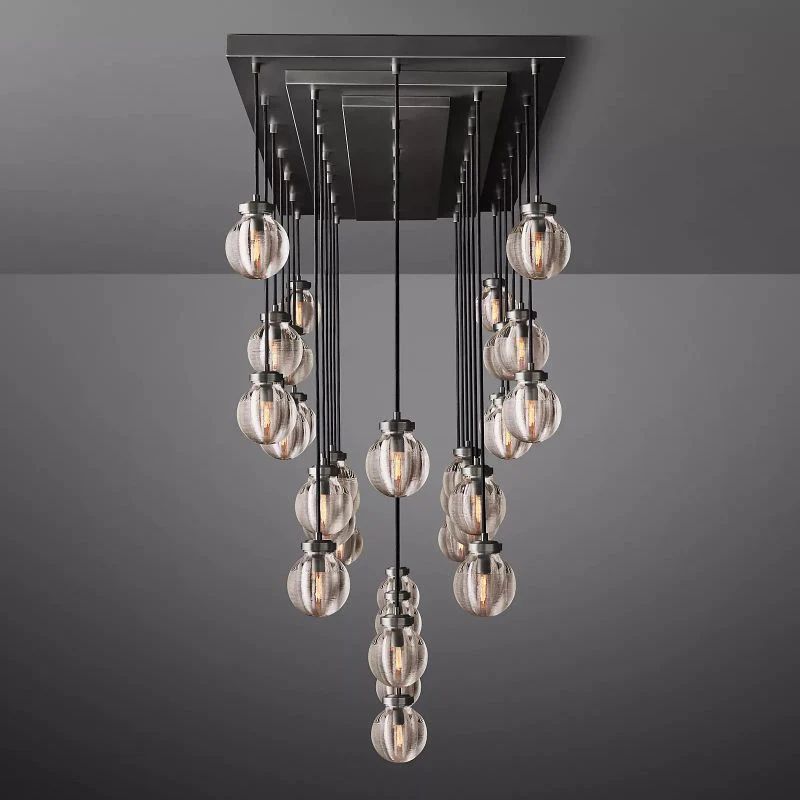 Popular Pearl Glass Chandelier 72"