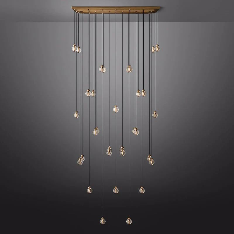 Popular Pearl Glass Chandelier 72"