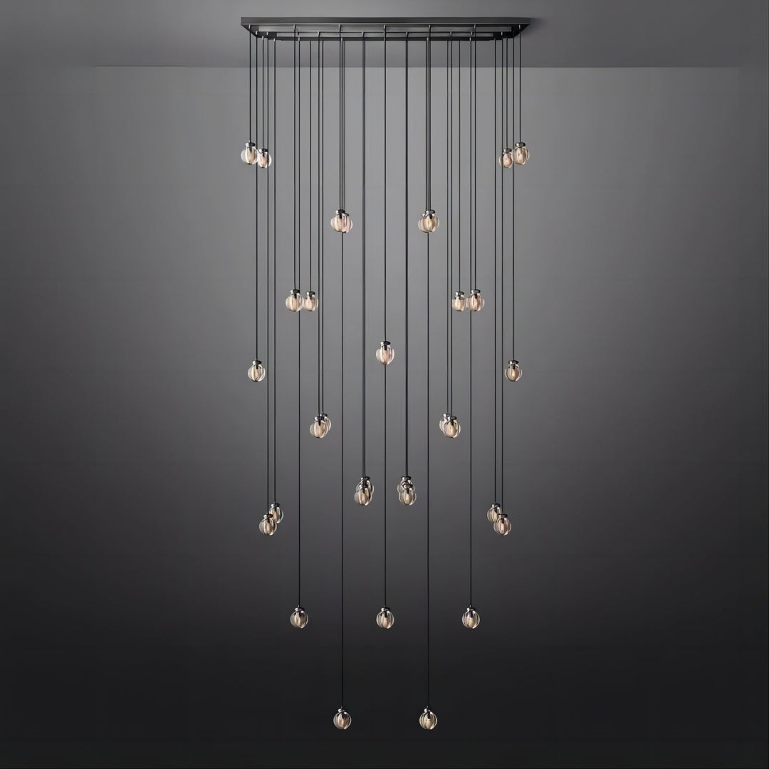 Popular Pearl Glass Chandelier 72"
